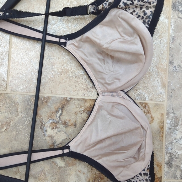 38C Wacoal Animal Print Bra Leopard Plus Underwire No Padding - Picture 8 of 10